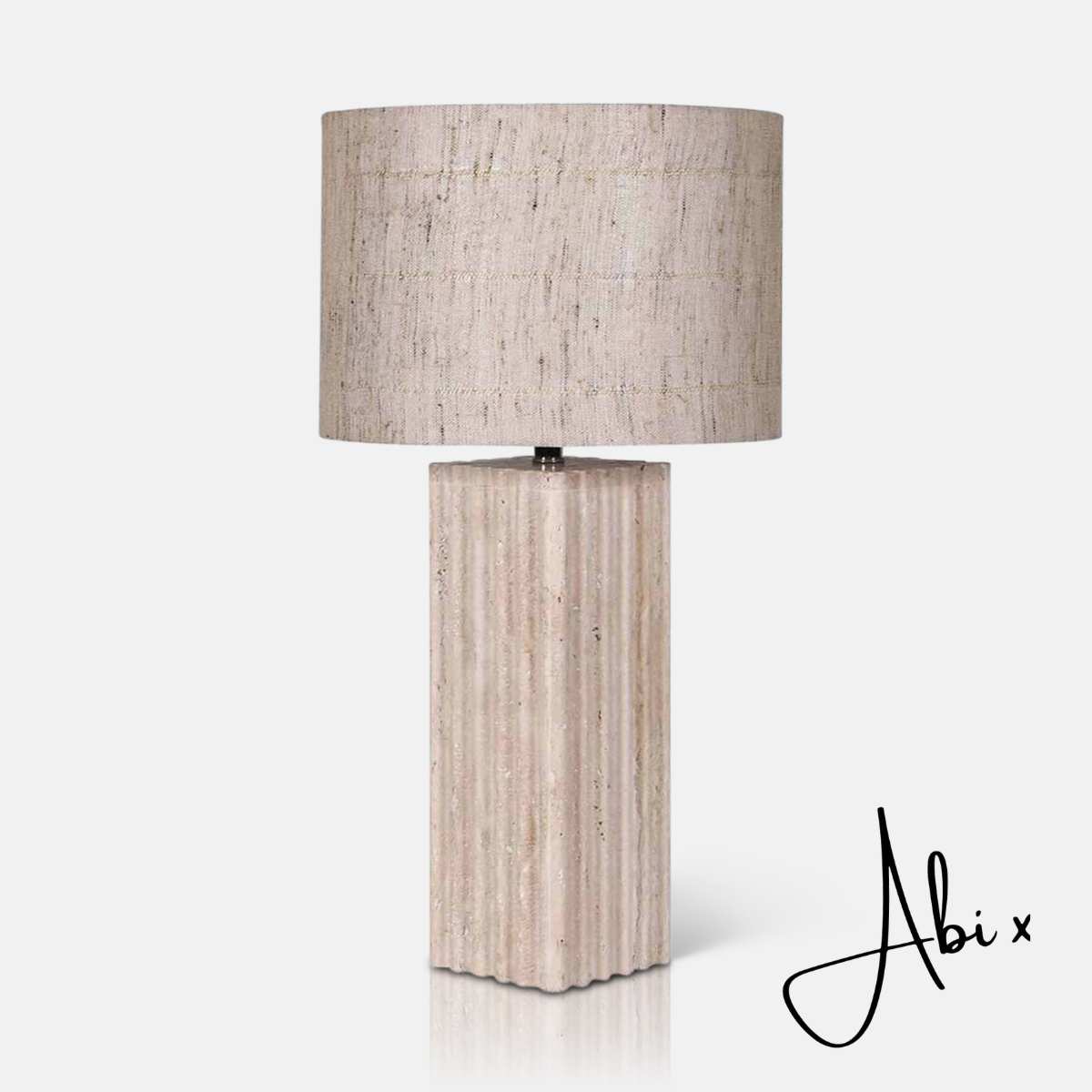 Hurdcott Travertine Table Lamp - Image 6