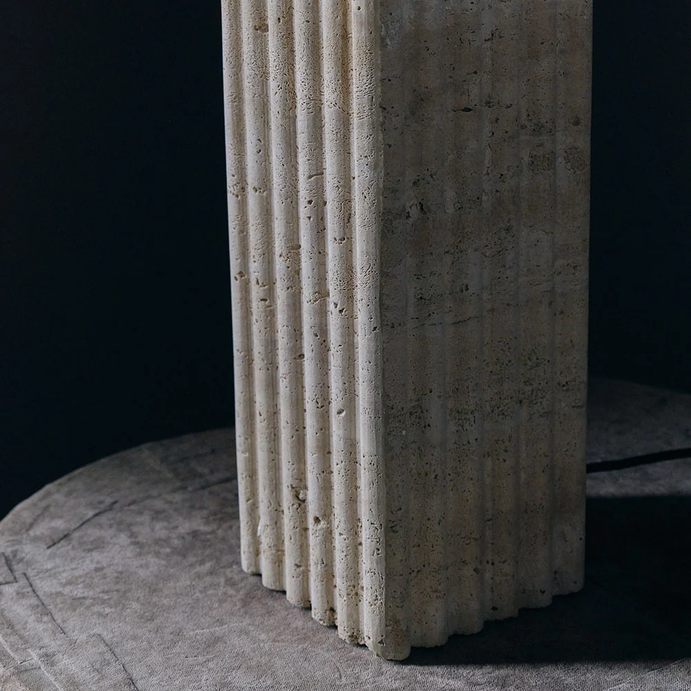 Hurdcott Travertine Table Lamp - Image 8