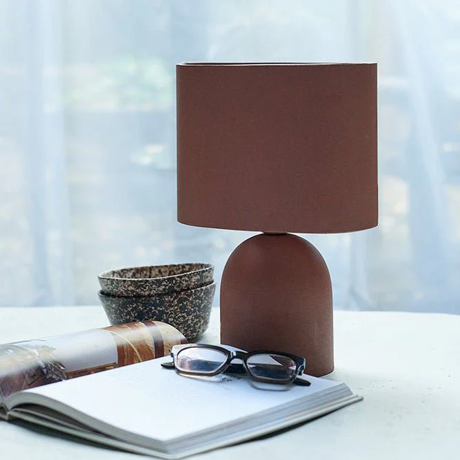 Hutton Metal Table Lamp, Terracotta