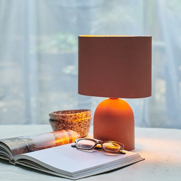 Hutton Metal Table Lamp, Terracotta - Image 2