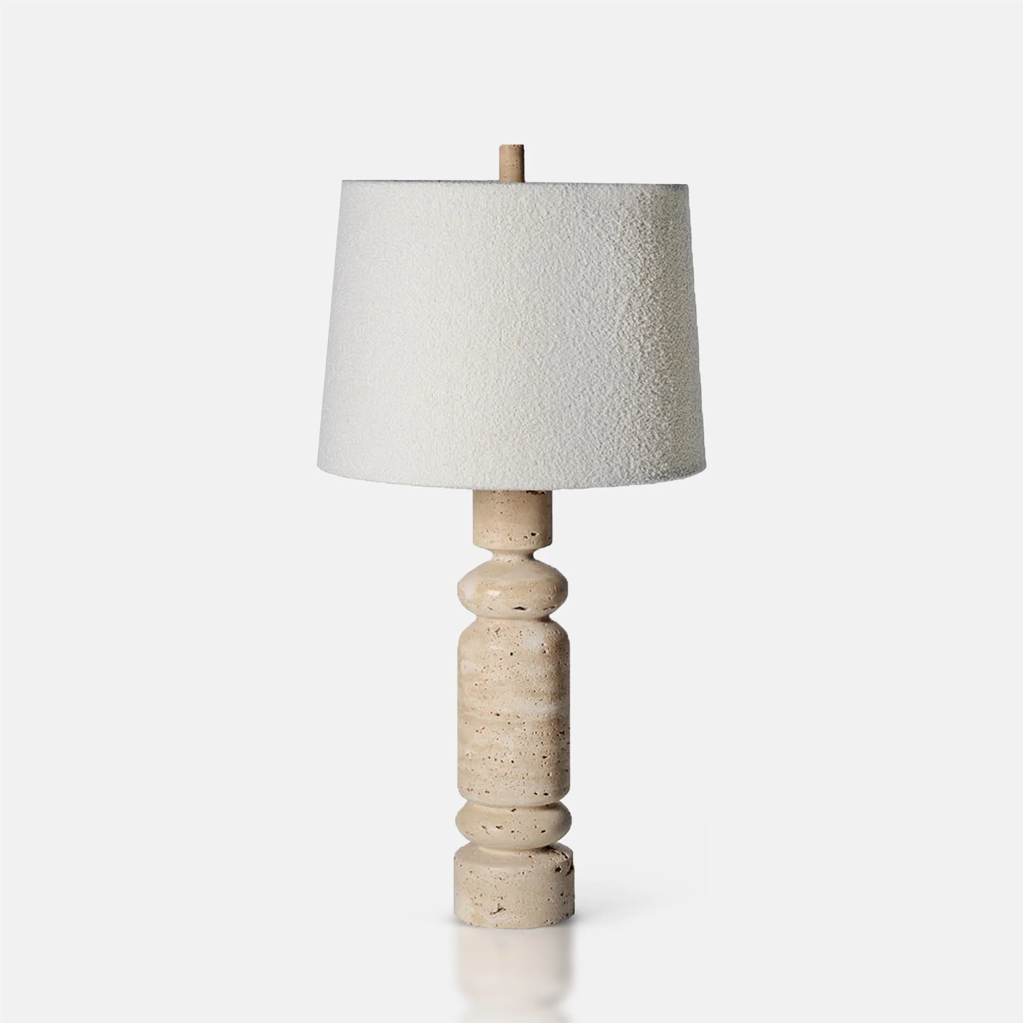 Langstone Travertine Table Lamp