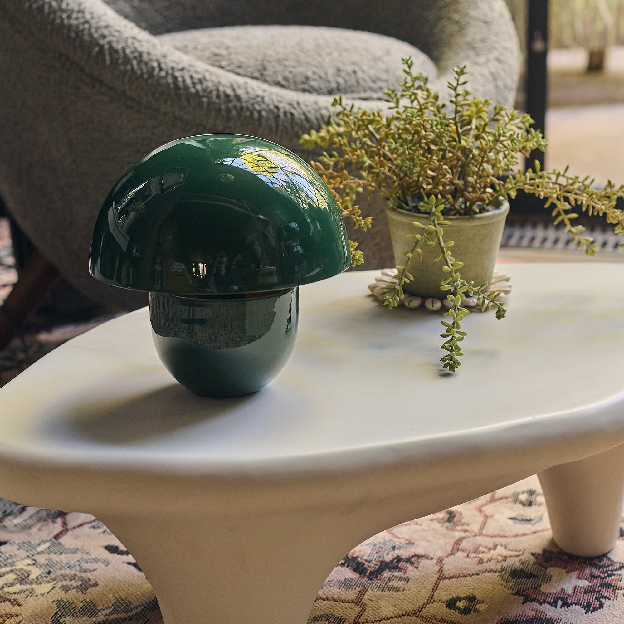 Lennon Dome Table Lamp, Teal