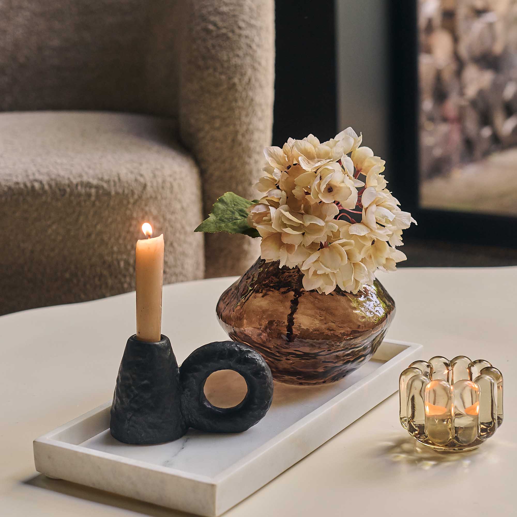 Maris Ceramic Candle Holder - Image 2