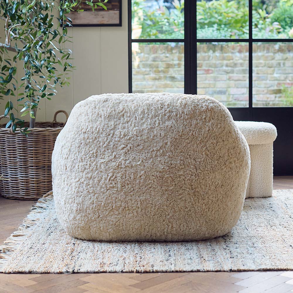 Monroe Faux Shearling Armchair - Image 6