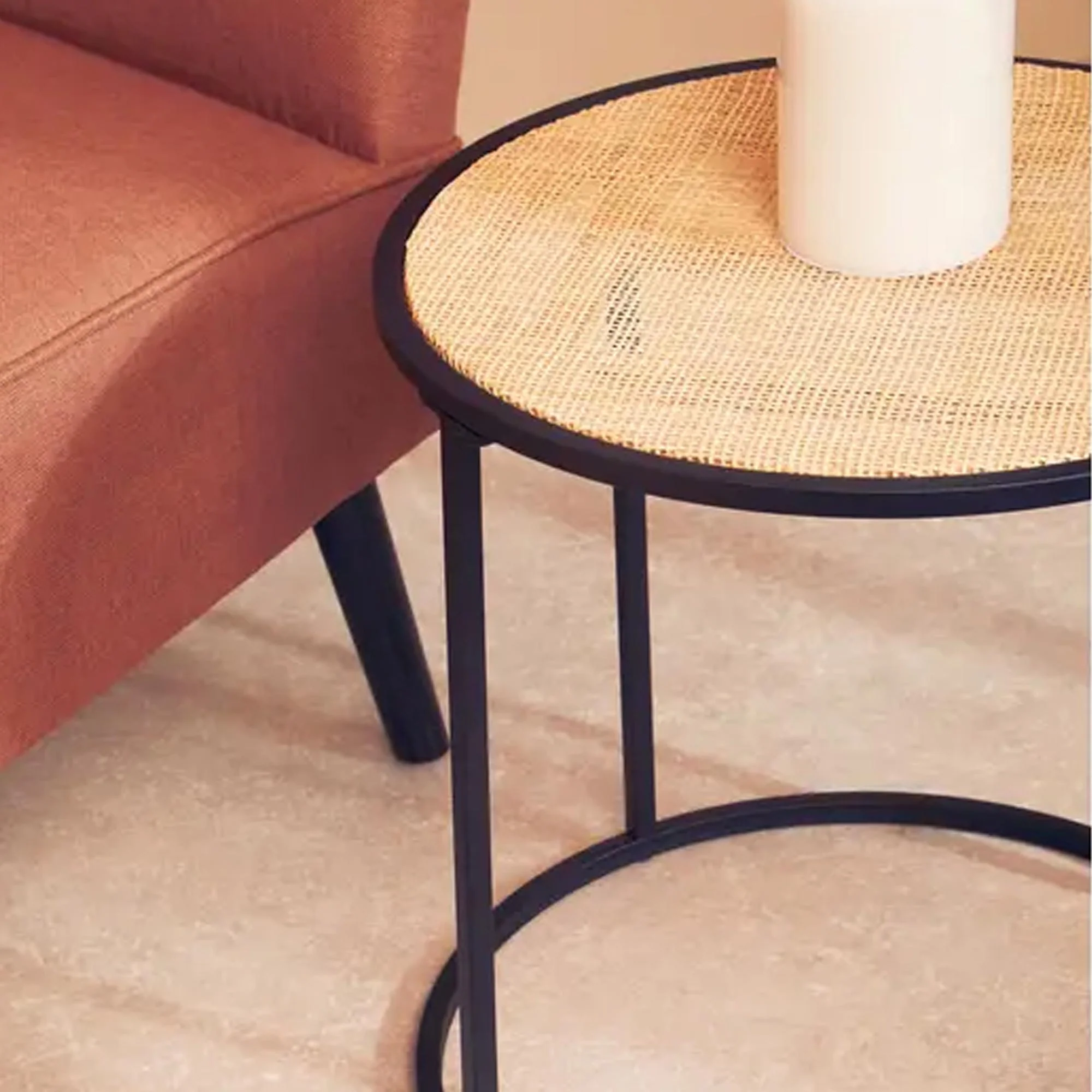 Morris Rattan Side Table - Image 2