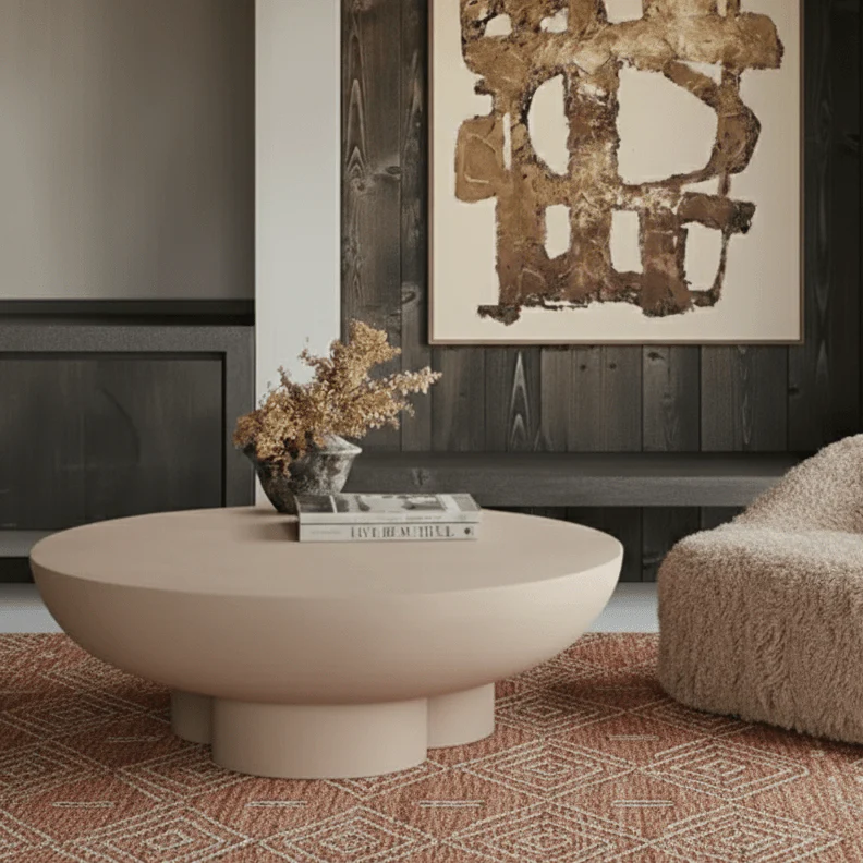 Mullen Curved Coffee Table - Ex Display - Image 2