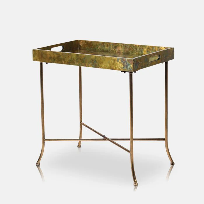 Oliver Brass Effect Side Table - Image 4