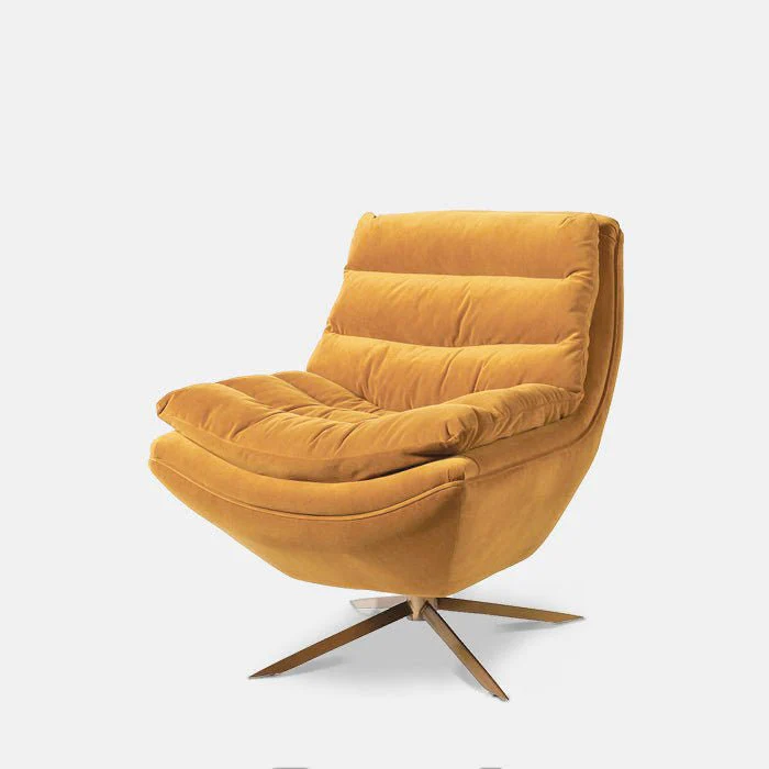 Olivia Velvet Swivel Chair - Image 4