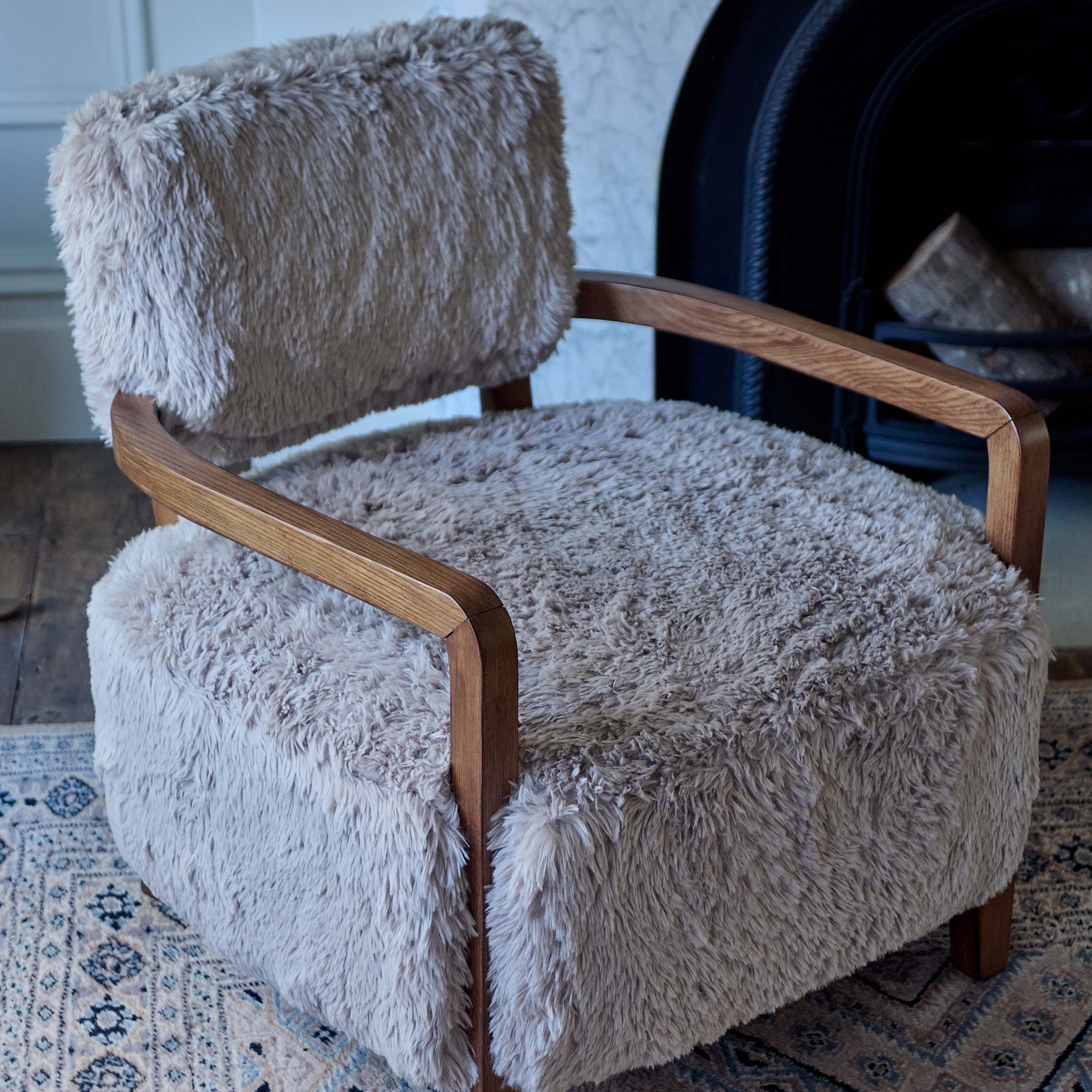 Ottawa Faux Fur Armchair - Image 3