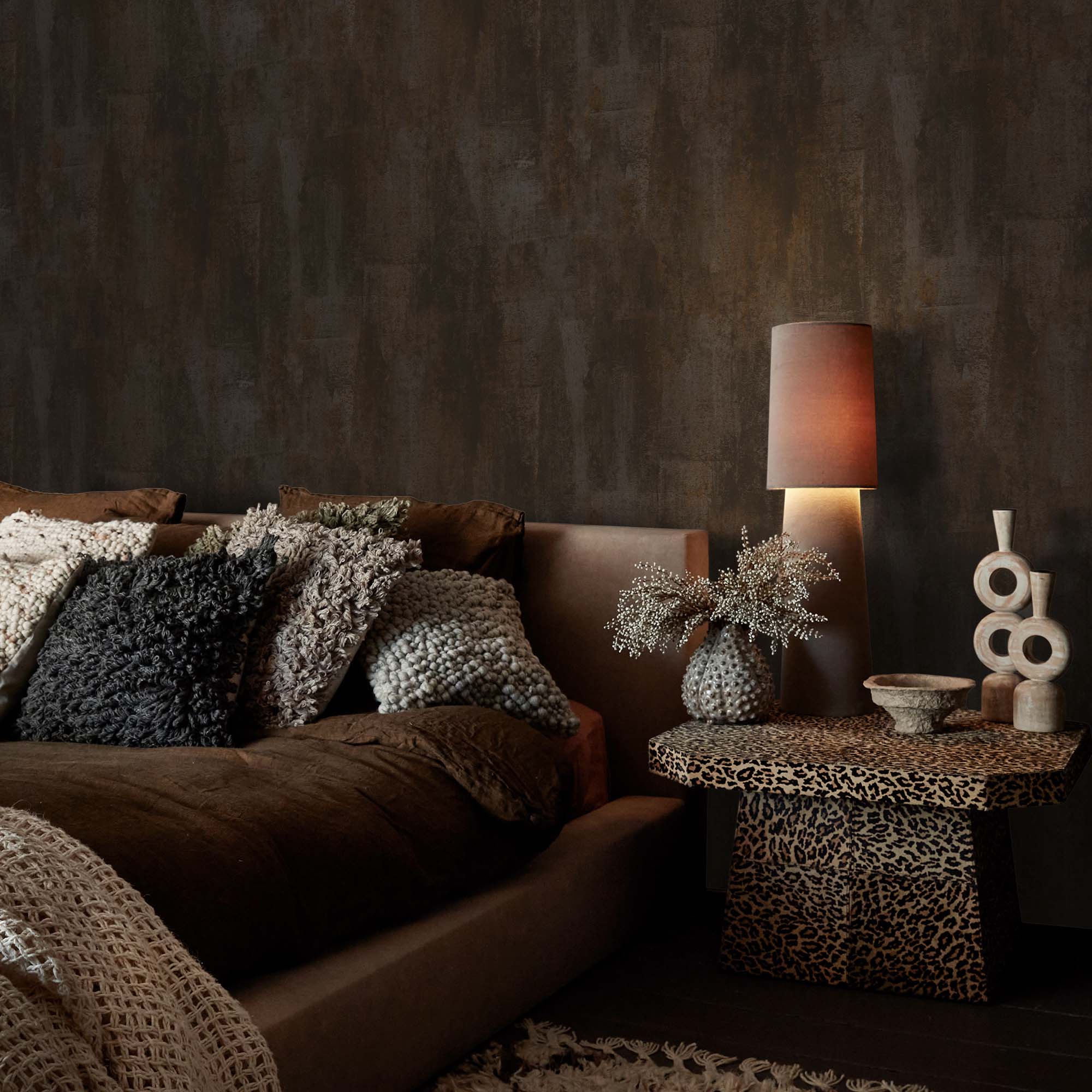 Oxidized Opulence Wallpaper, Charcoal - Image 2