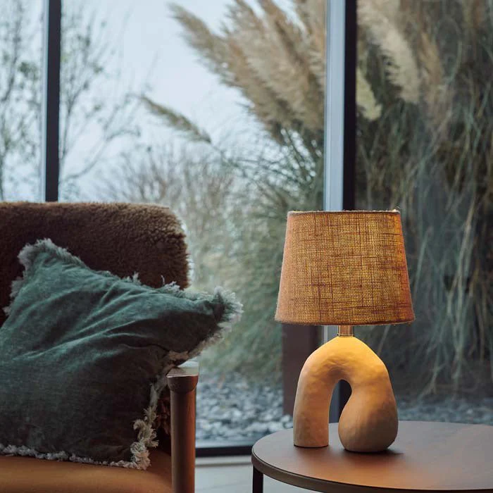 Portobello Ceramic Table Lamp, Cream