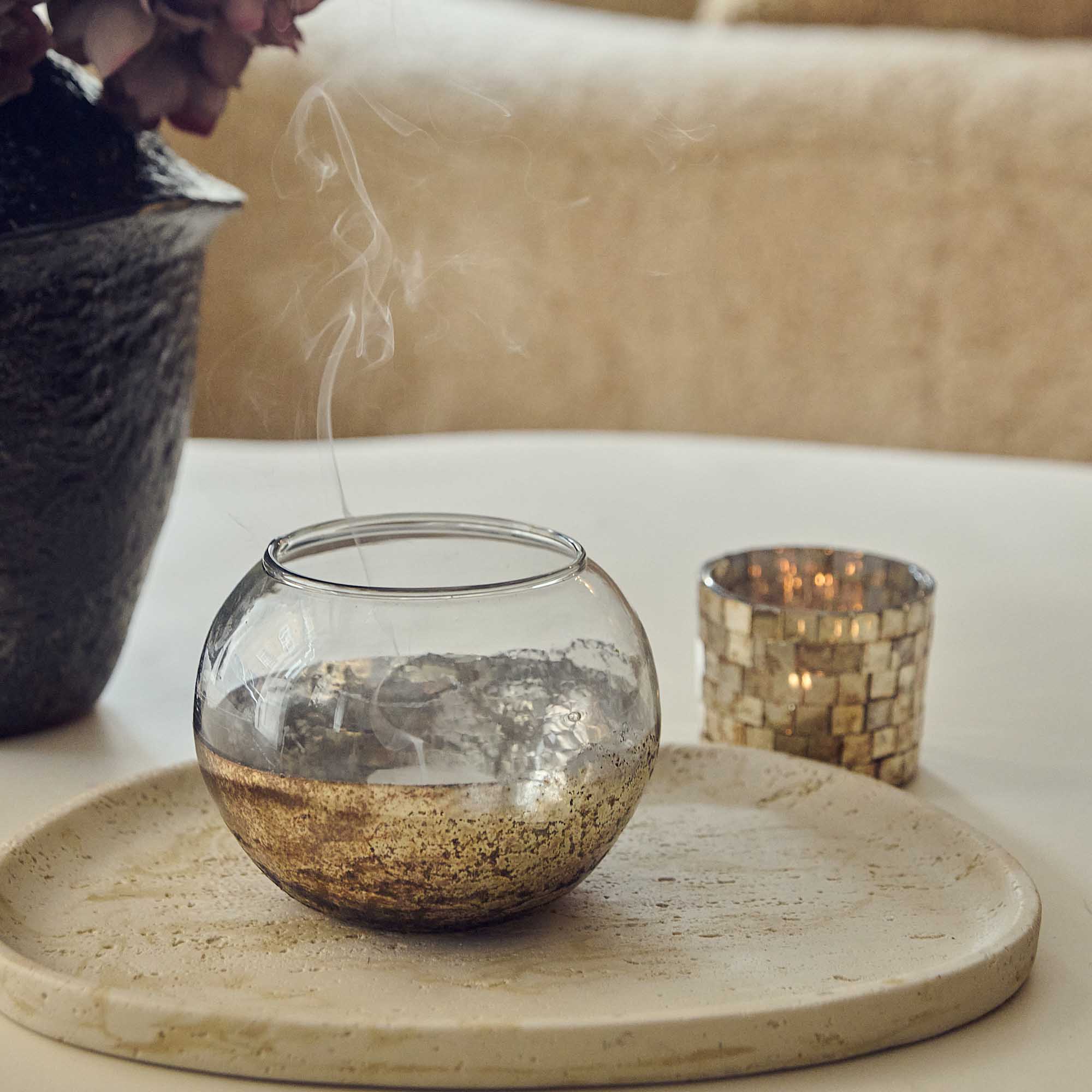 Reid Glass Candle Holder - Set of 2