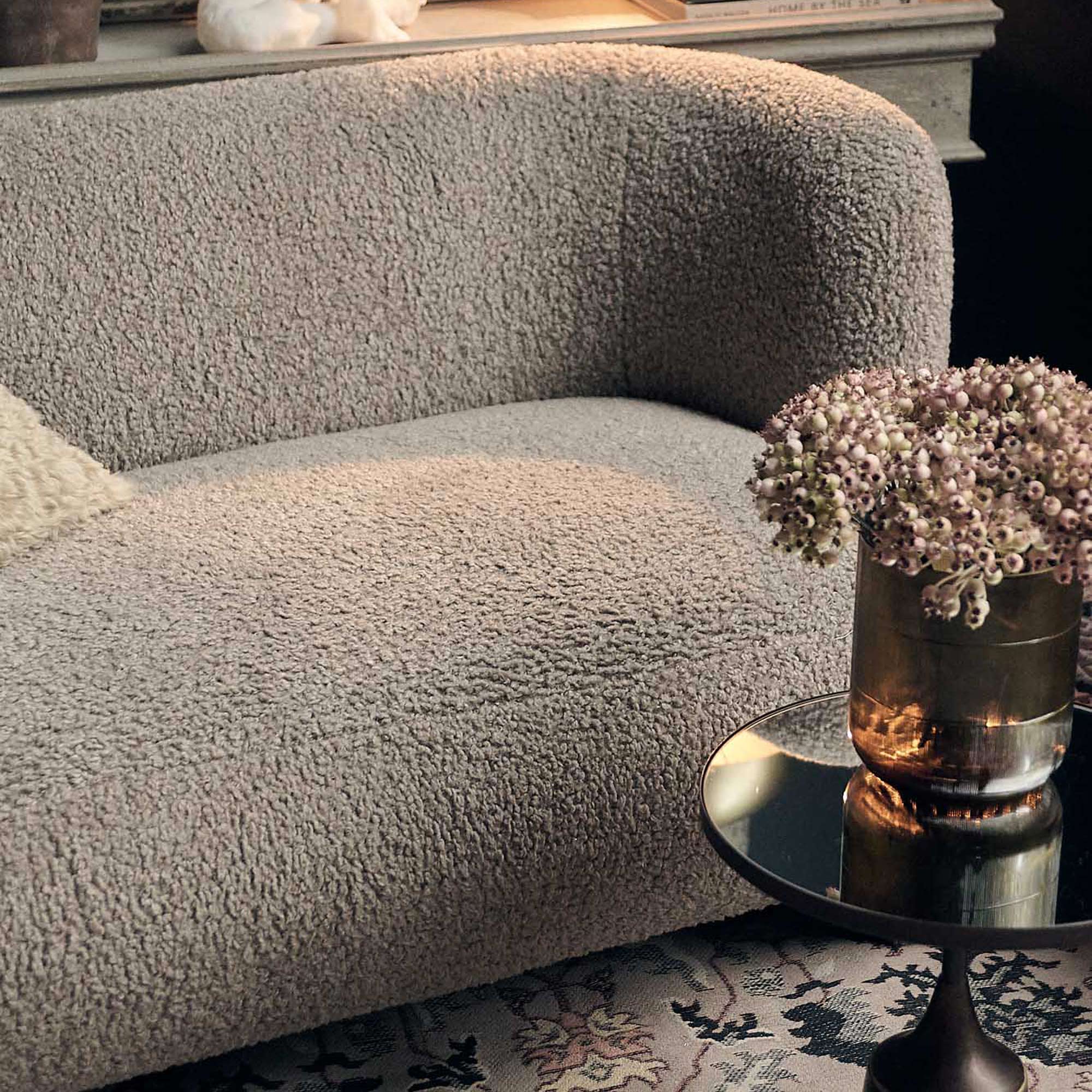 Rosali Boucle Sofa, Taupe - Image 2