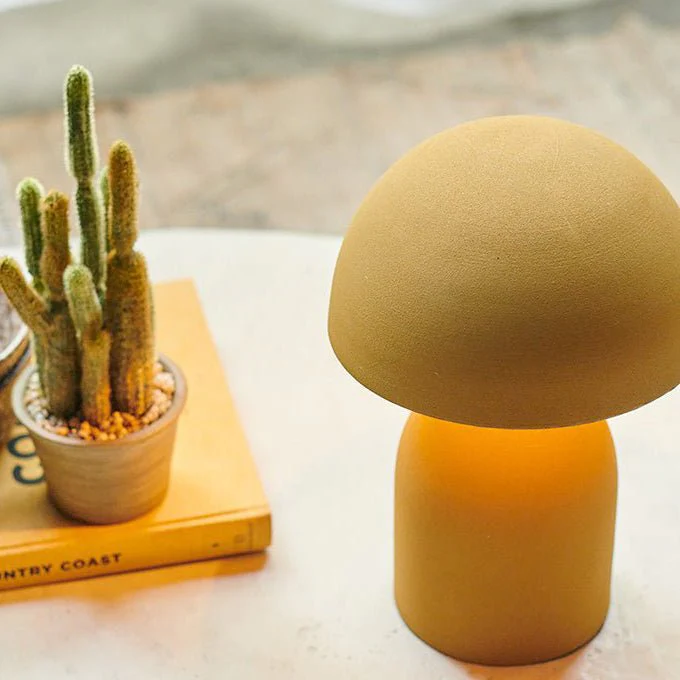 Rusper Dome Table Lamp, Ochre