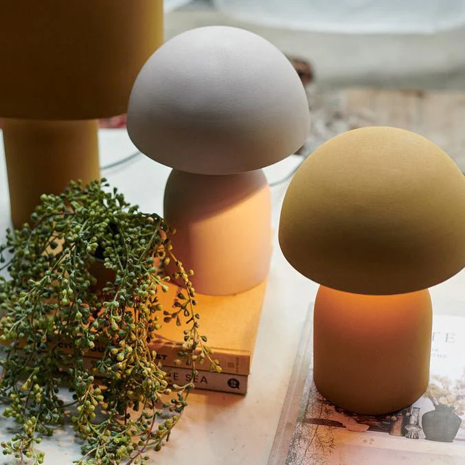 Rusper Dome Table Lamp, Ochre - Image 3