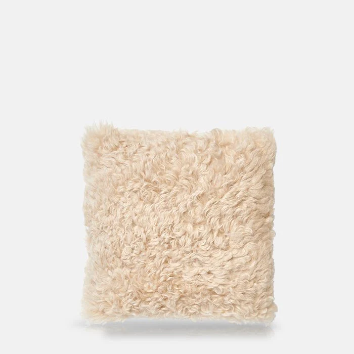 Sloan Shearling Cushion, Sand - Image 4