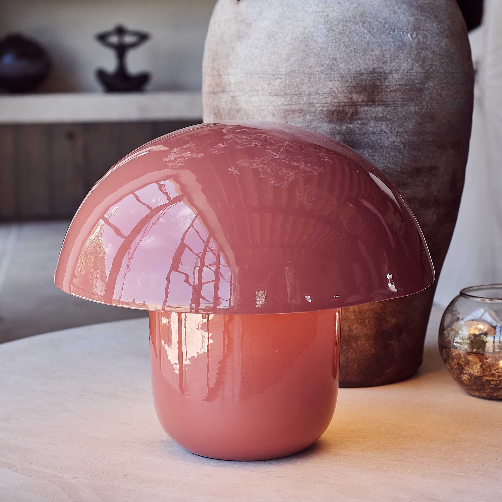 Sputnik Metal Table Lamp, Coral - Image 2