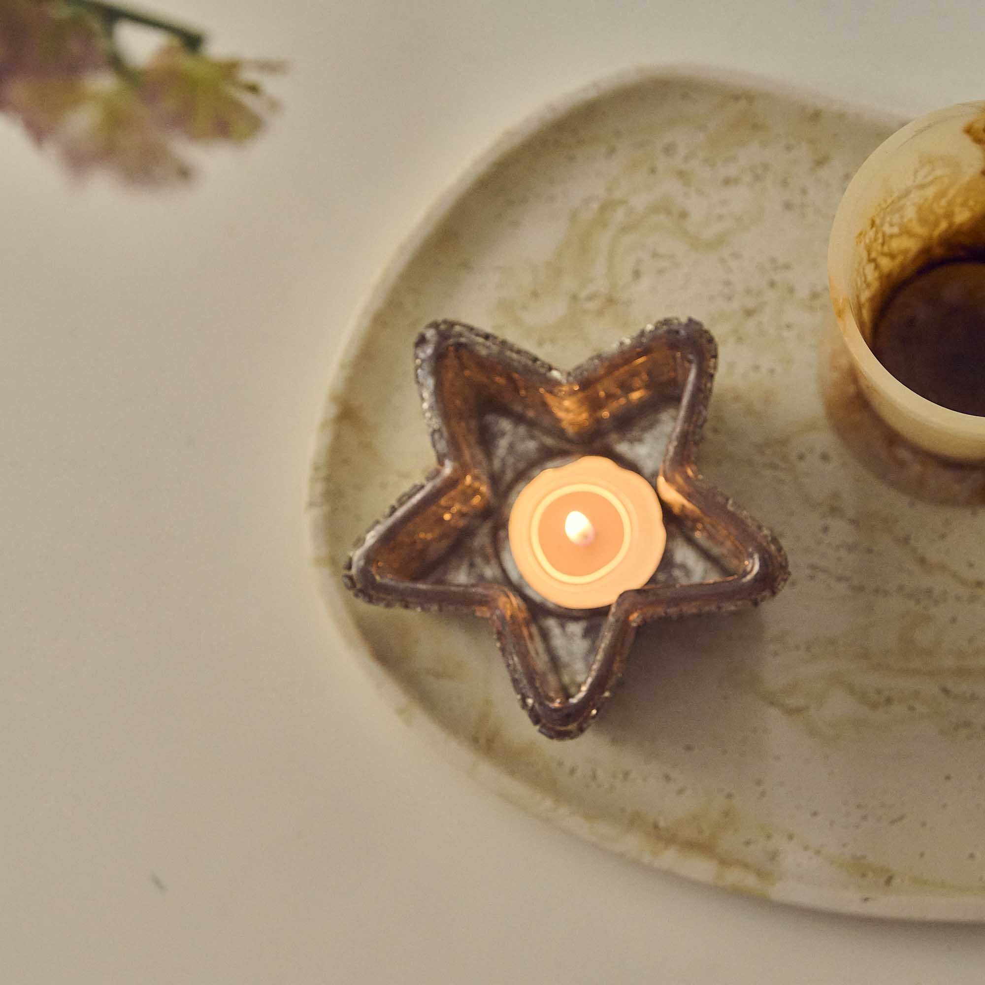 Star Glass Candle Holder - Image 3