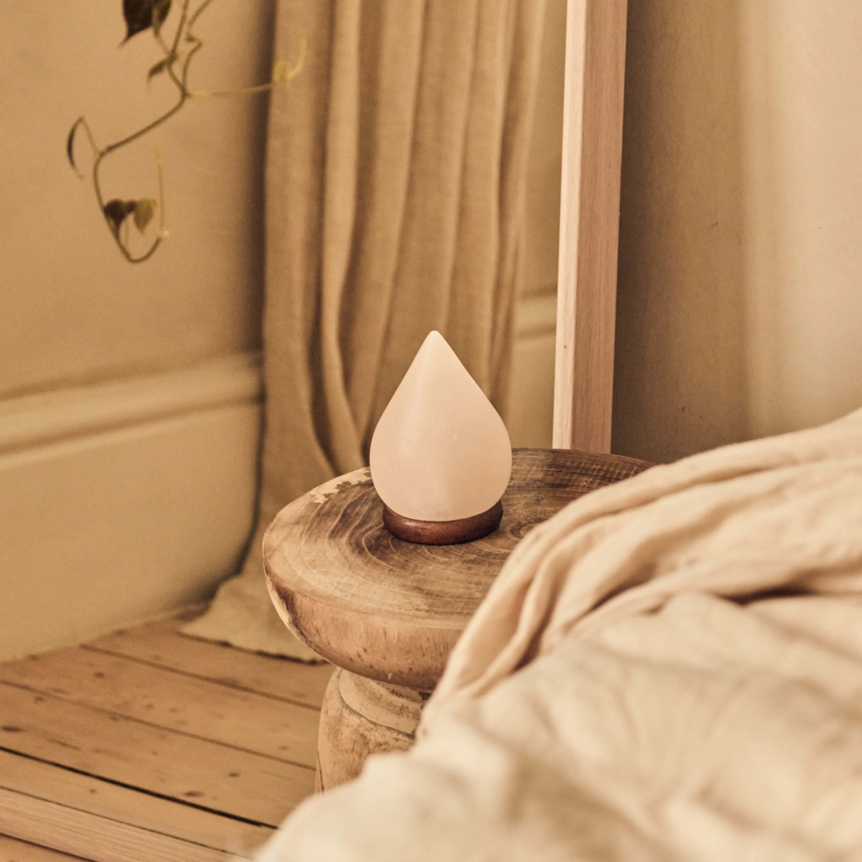 Teardrop Natural Salt Lamp