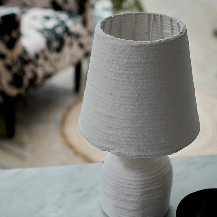 Verdela Paper Mache Table Lamp - Image 3