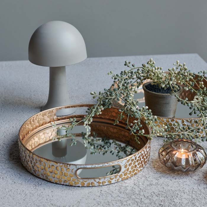 Vola Mirrored Tray Pair - Image 2