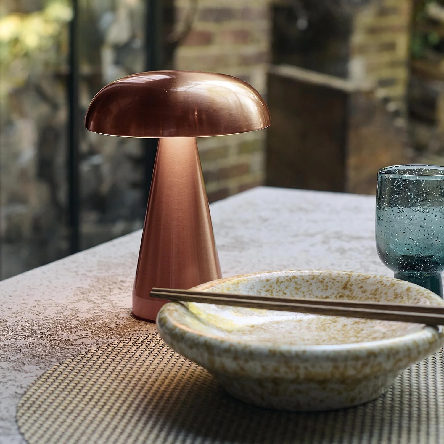 Zenith Portable Table Lamp, Rose Gold - Image 2