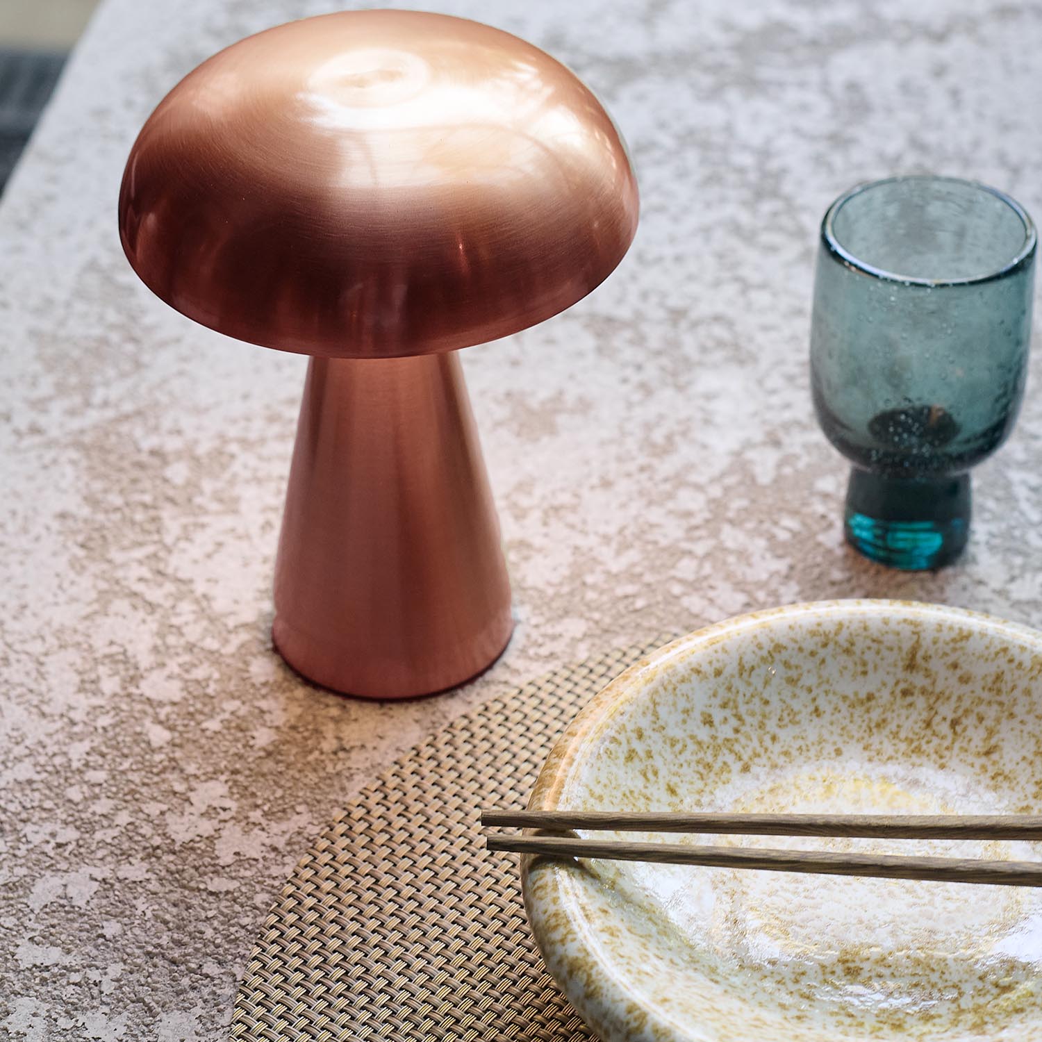 Zenith Portable Table Lamp, Rose Gold - Image 3